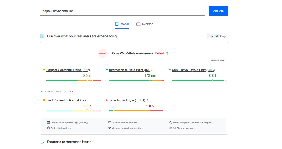 Pages-speed-test-overview