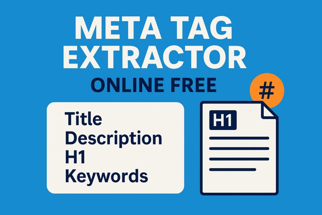 Meta Tag Extractor Online Free: Title, Description, H1 & Keywords