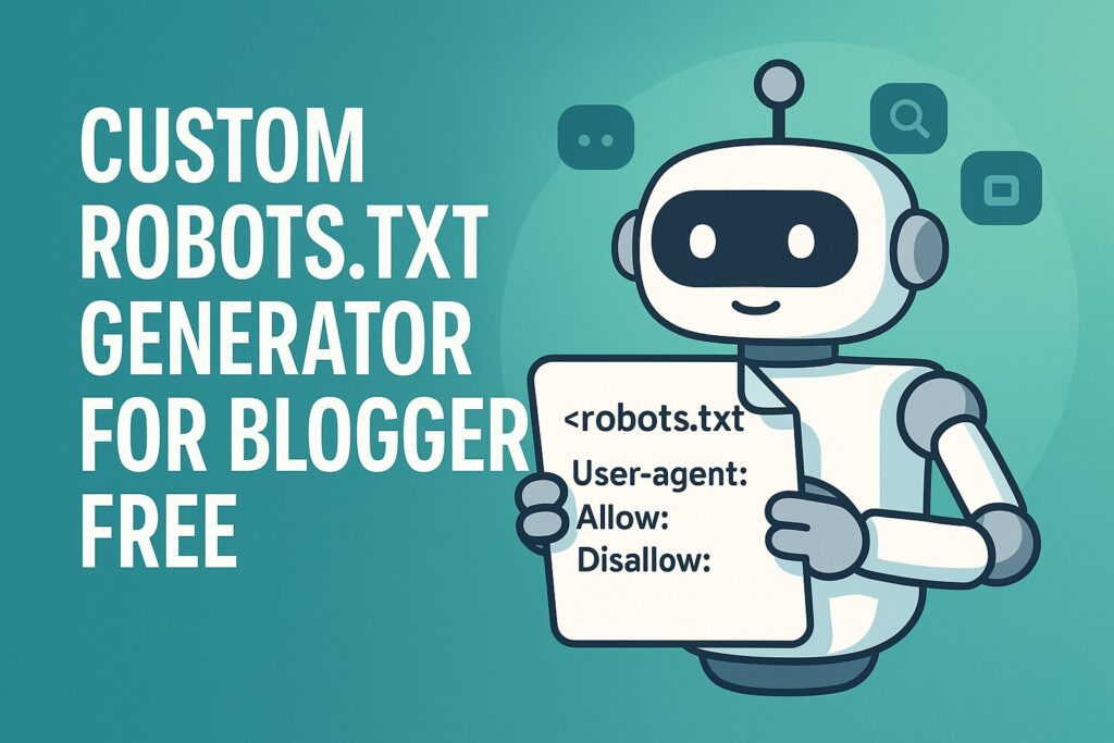 custom robots.txt generator for bloggers